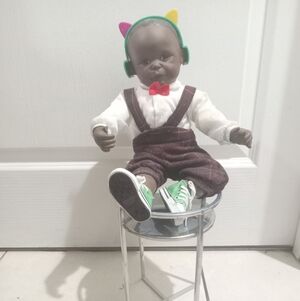 African American Ashton Drake "David" Baby Boy Doll 1992 Collectible